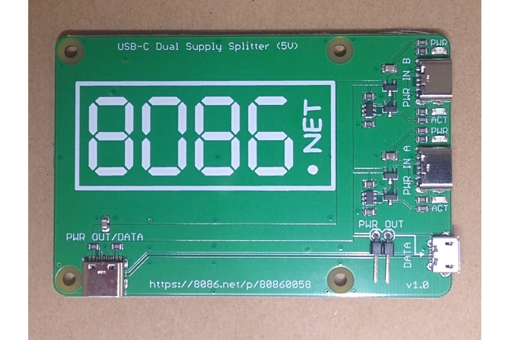 USB-C Dual Supply Splitter (5V) 1