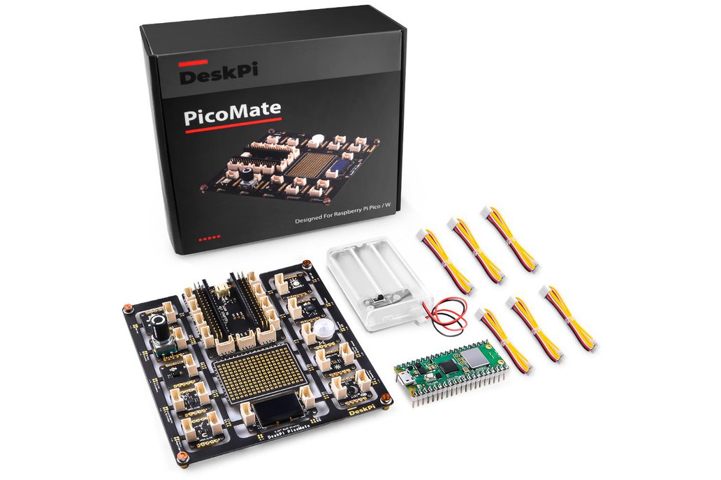 52Pi Pi Pico W Board with DeskPi PicoMate 1