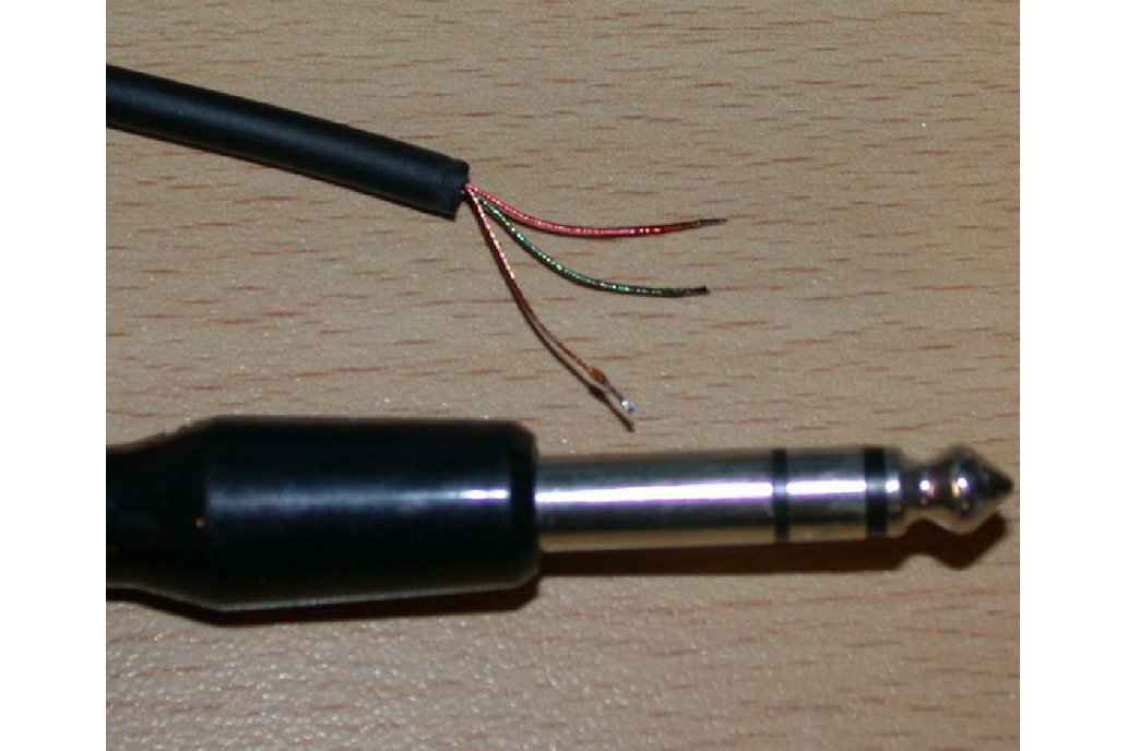 Qty 5, 1/4" High Quality Stereo Male Jack w/ Cord 1