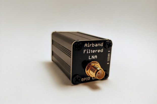 AIRBAND Filtered LNA in AL Enclosure; 118-140 MHz