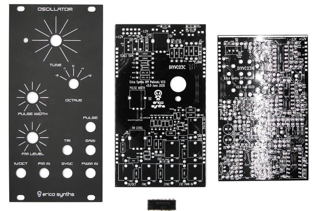 Erica Synths Polivoks VCO PCBs, Panel and ICs