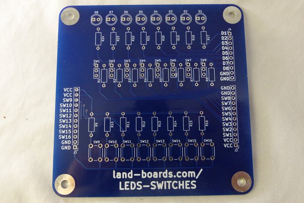 Switches and LEDs PCB Only