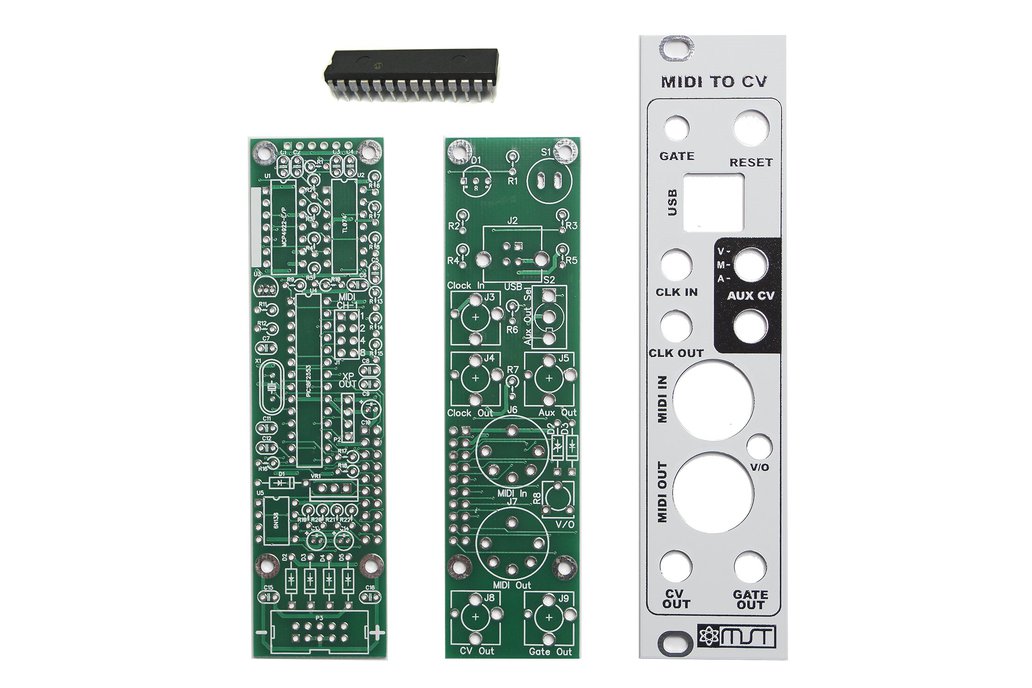MST MIDI to CV Converter PCB, Panel and IC 1