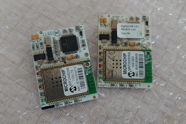 Microchip WiFi two modules - FlyPort  development