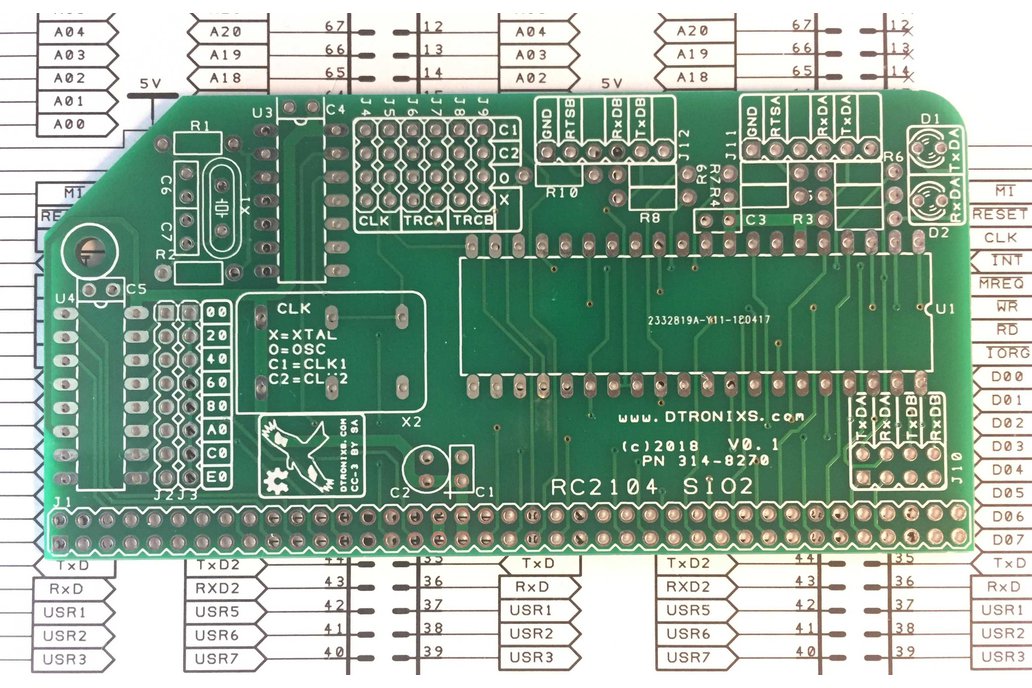 Z80 SIO2 for RC2014 (with clock) 1