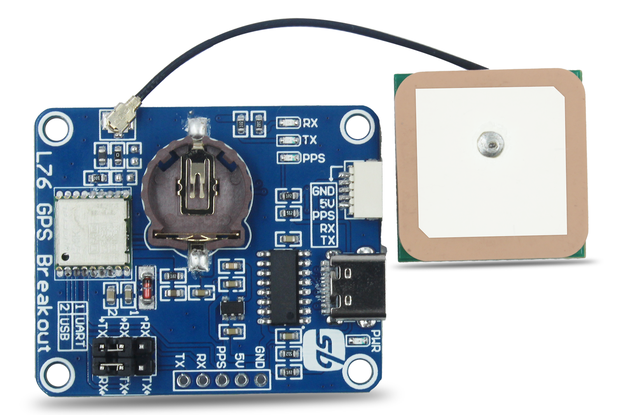 L76K GPS Breakout with Antenna
