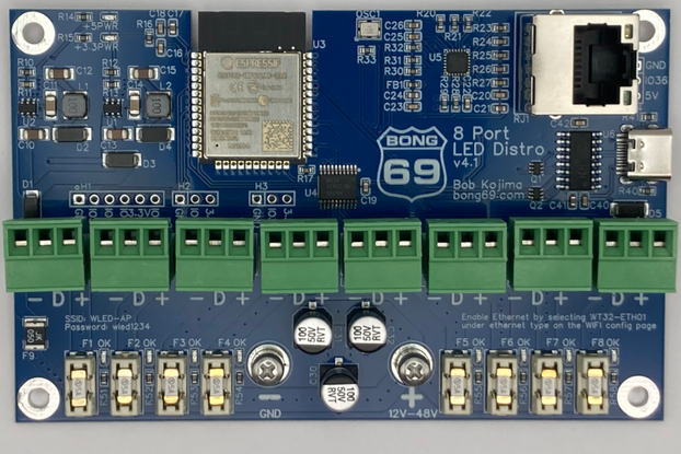 8 Port LED Distro