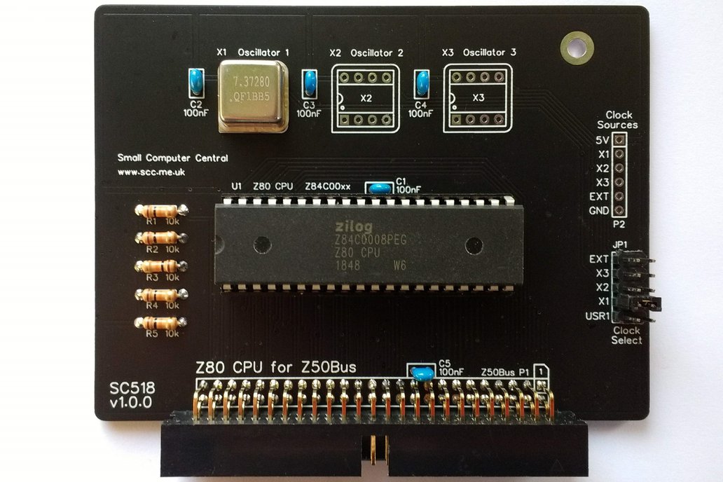 SC518 Z80 CPU Card Kit for Z50Bus 1