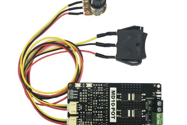 Potentiometer + Switch Control 10A DC Motor Driver