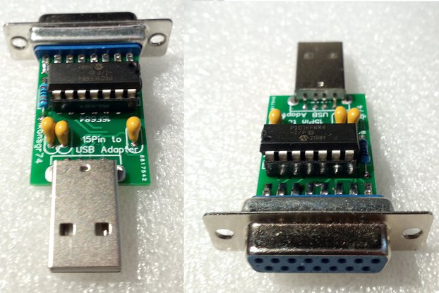 15Pin PC Joystick Gamepad Adapter for PC USB Port