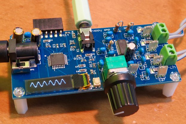 Pretty Happy amplifier (PHAP) , class-D with OLED