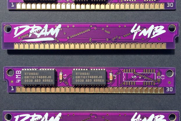 PurpleRAM 16MB (4MB x 4) 30-pin DRAM SIMM kit
