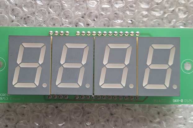 1.2" 4 digit multiplexed HE-Red LED display PCB