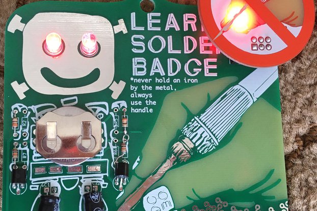 Learn to solder badge and SAO