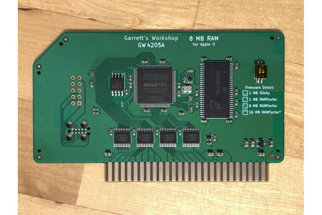 GR8RAM -- 8 MB RamFactor/Slinky RAM for Apple II 1