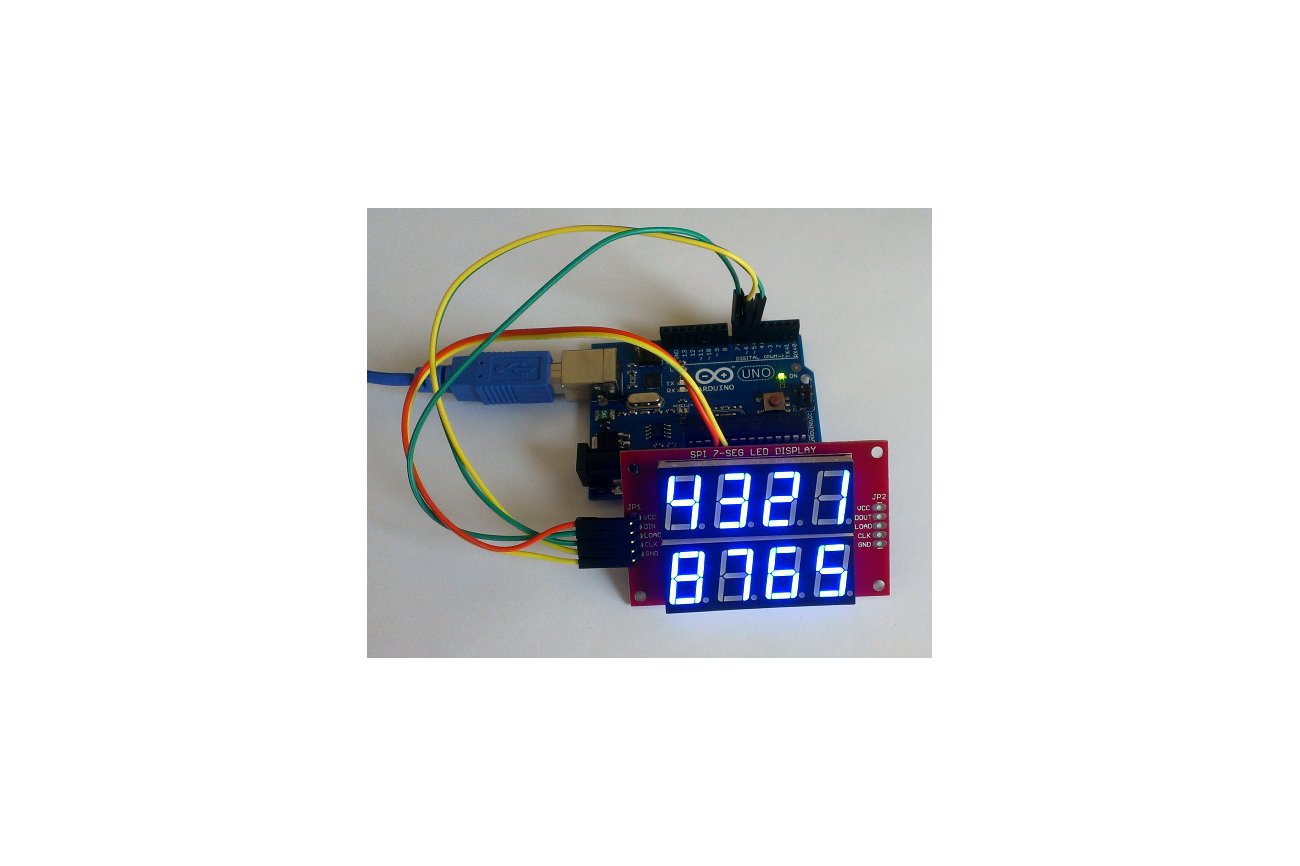 Double row 4-digit seven segment LED display-BLUE from Embedded Lab on ...