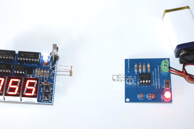 Digital objects counter using infrared, ldr, laser