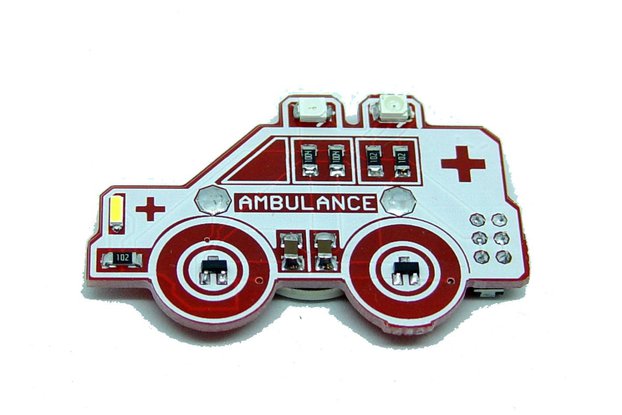 Ambulance - LED learn to solder kit