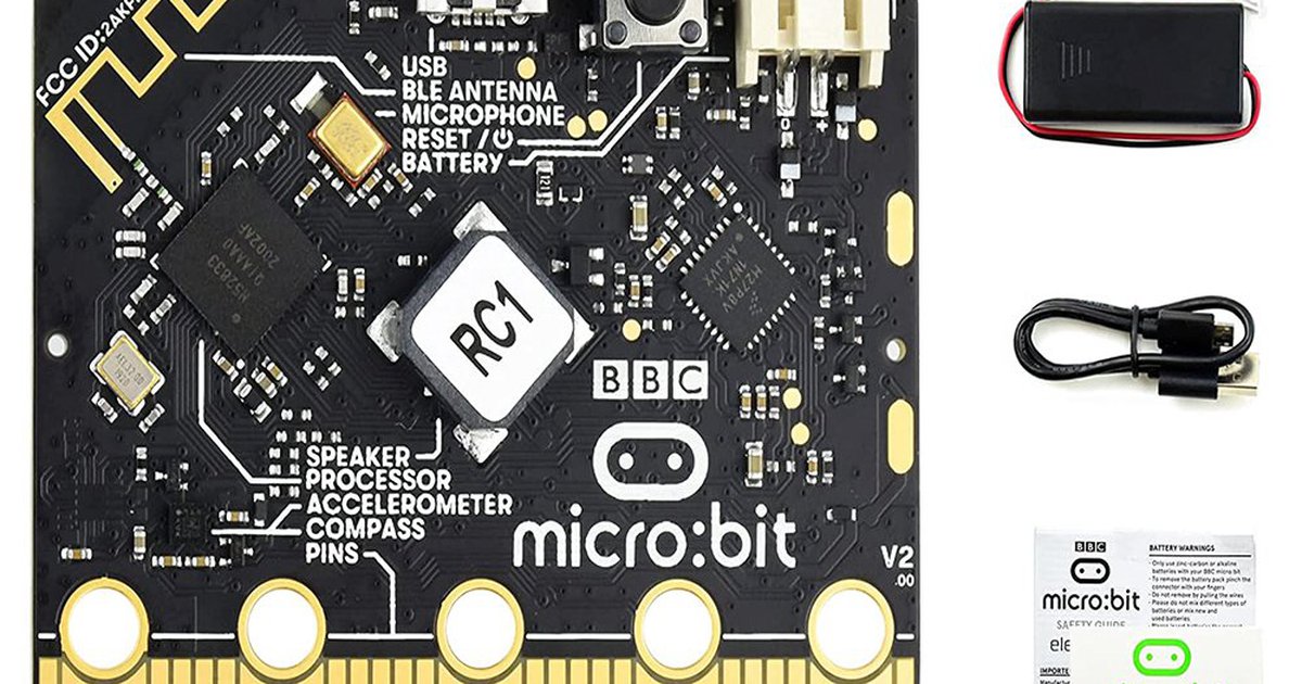 BBC Micro:bit V2, Upgraded Processor, Built-In Speaker And Microphone,  Touch Sensitive Logo