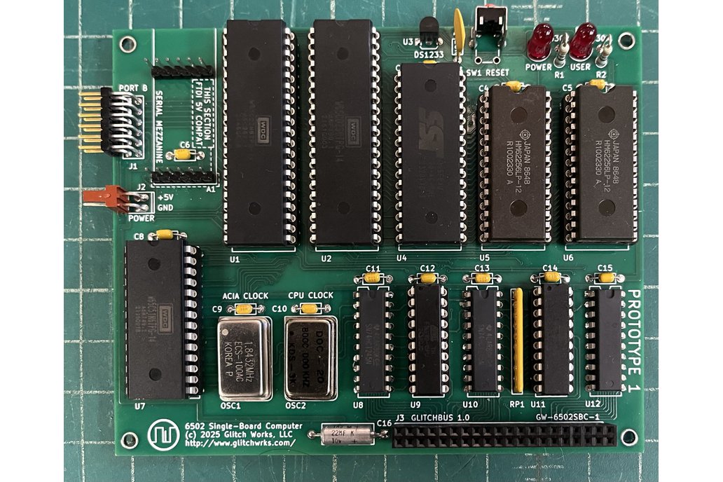Glitch Works 6502 Single-Board Computer 1