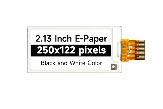 2.13 inch 250x122 E-Ink display HAT for Raspberry