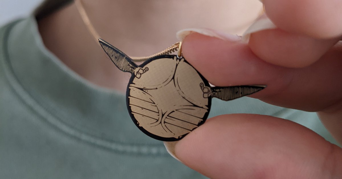 Unique Harry Potter Golden Snitch Necklace PCB 🧙 from Electric