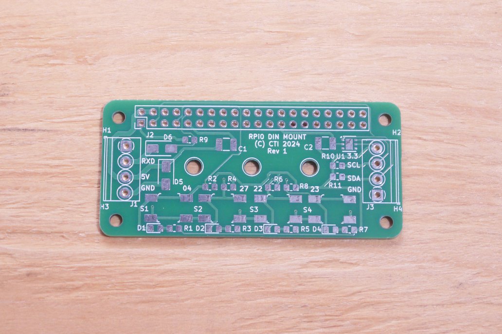DIN Rail Mount for Raspberry Pi Zero with GPIO 1