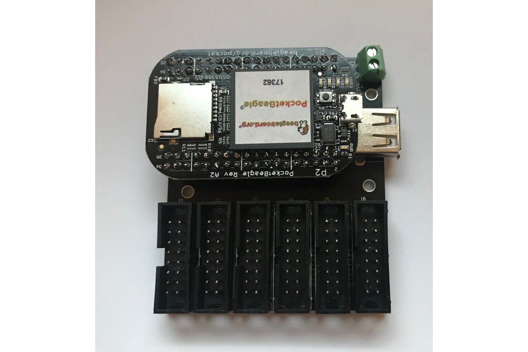 PocketScroller LED Panel Cape for PocketBeagle 1