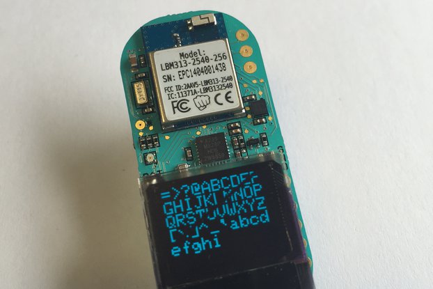 i2c Oled Display for Punch Through Designs LightBlue Bean