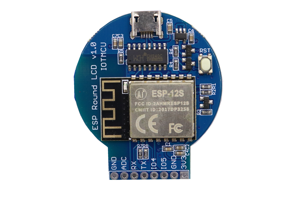 ESP Round LCD ESP8266 NodeMCU with Circular LCD 1