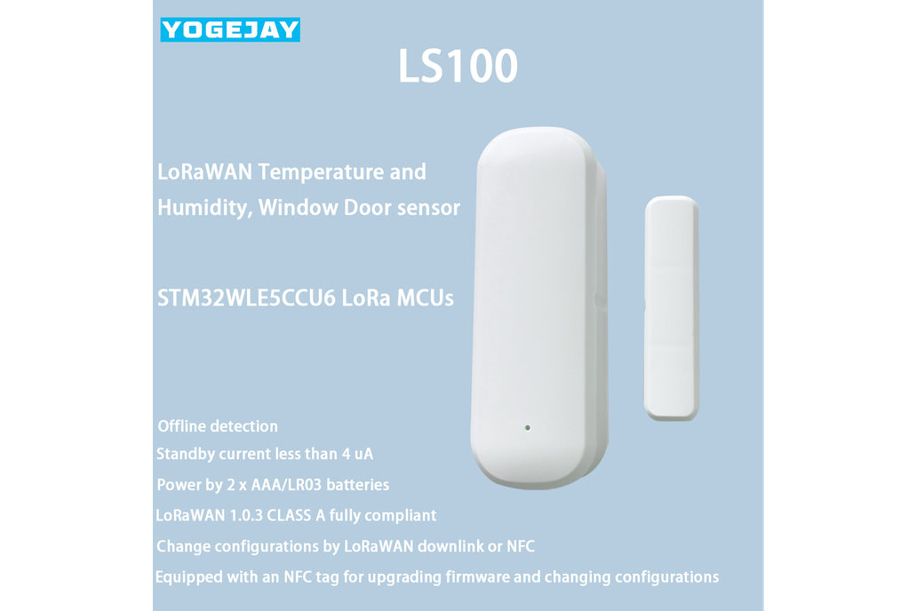 LoRaWAN Temperature & Humidity, Window Door sensor 1
