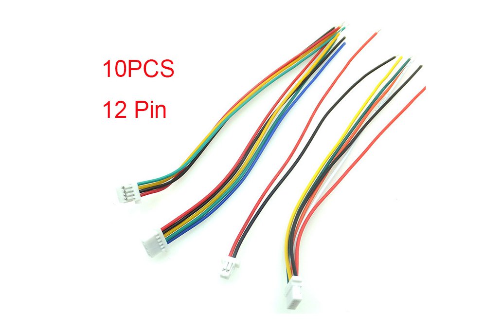 10PCS 12P Single Head Connector Cable 100mm(11922) 1