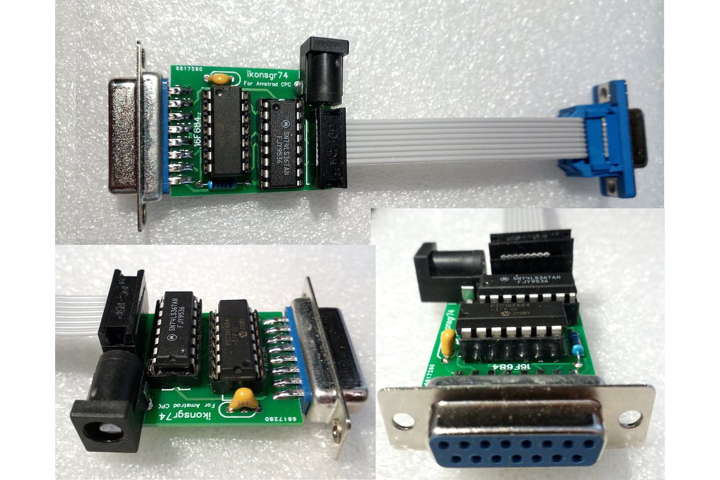 15Pin PC Joystick Gamepad Adapter for Amstrad CPC 1