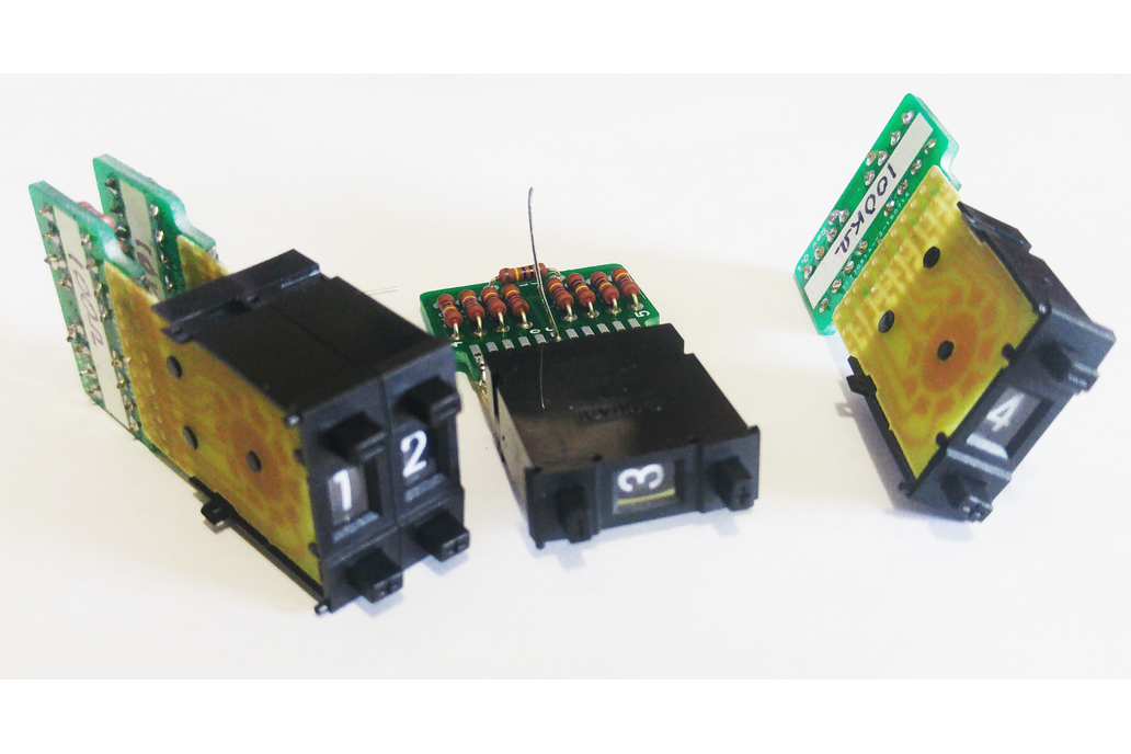 DIY Resistance Decade Thumbwheel Resistor Adapters 1