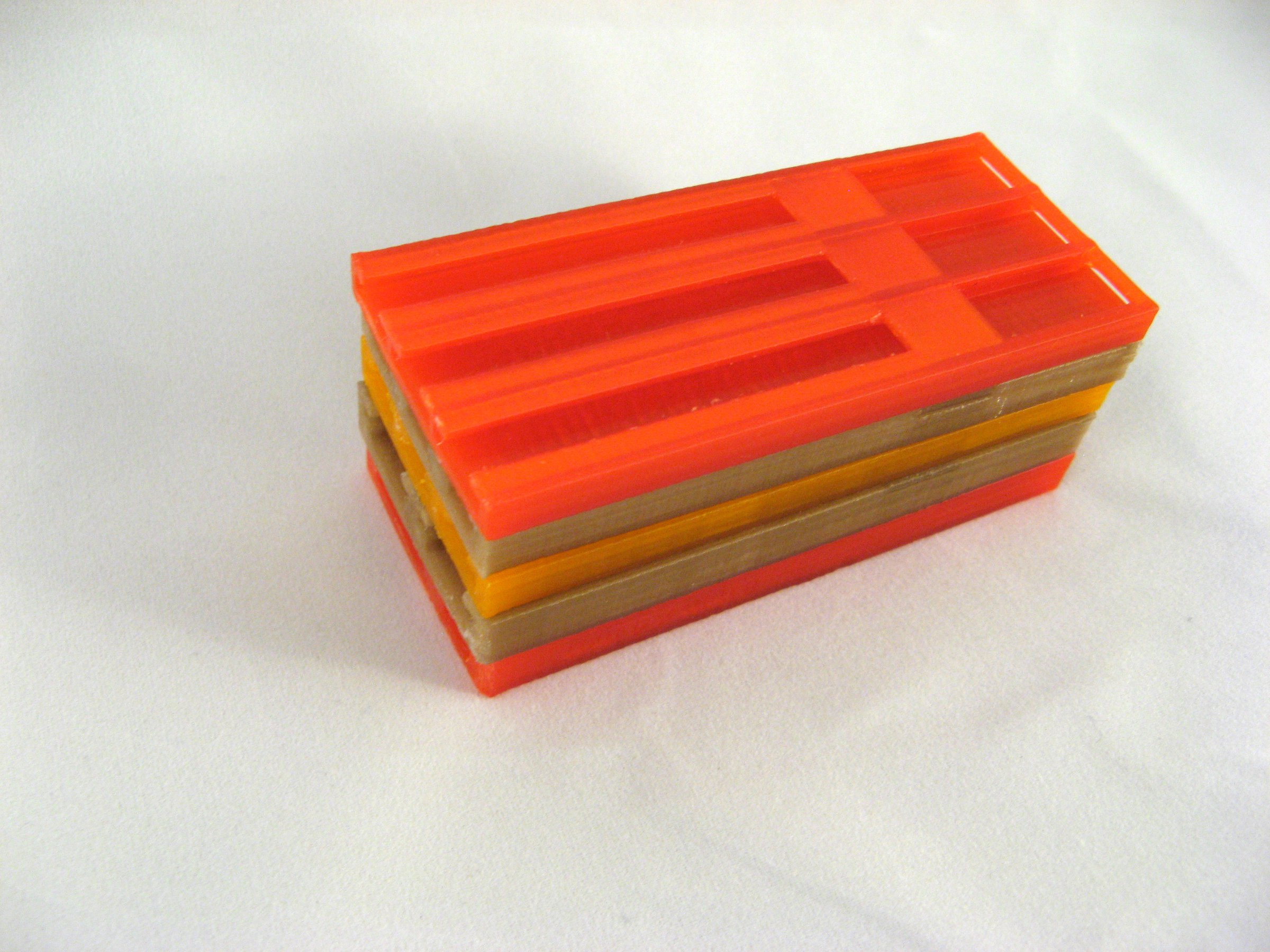 Set of 7 SMD SMT tape reel holders, trays 8mm 12mm 16mm (old) from FemtoCow on Tindie