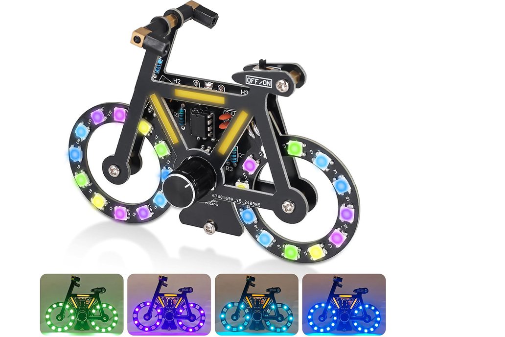 DIY LED Bike Kit With Adjustable Light Brightness 1