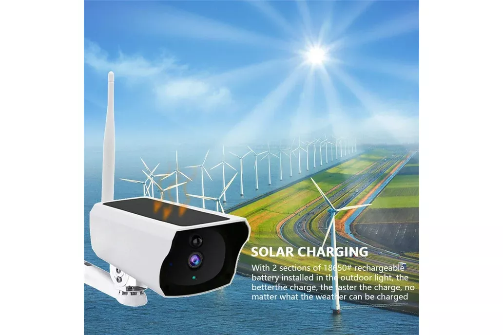 1080P HD WIFI Solar Security IP Camera Night 1