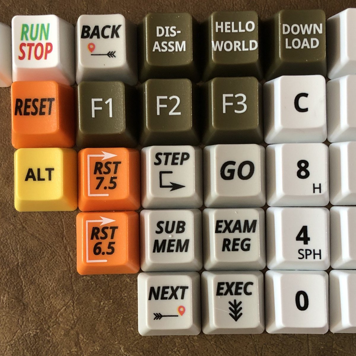 SDK-85+ Keycap set from Bits Of The Golden Age on Tindie