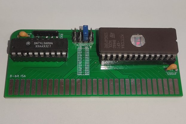 ISA ROM Board for XT-IDE or other BOOT ROM 27C128