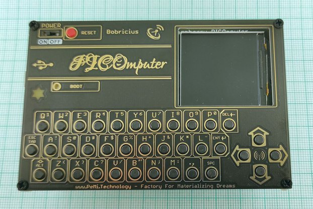 PICOmputer - RP2040 Raspbbery PICO - QWERTY devkit