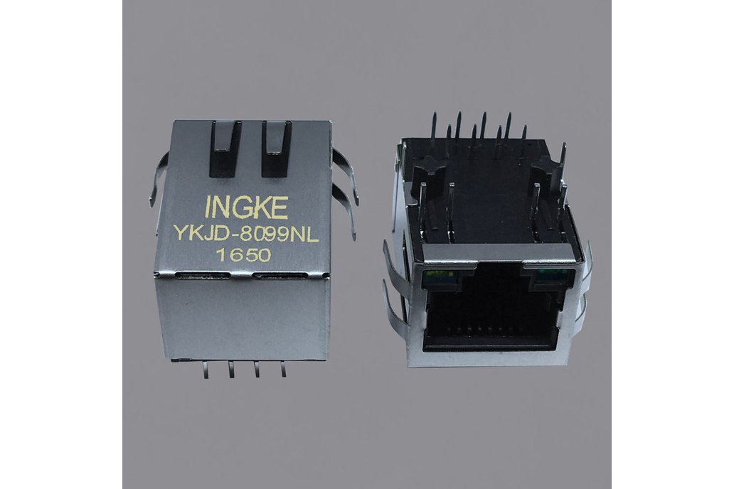 HFJ11-2450E-L12RL 10/100 Base-T MagJack connector 1