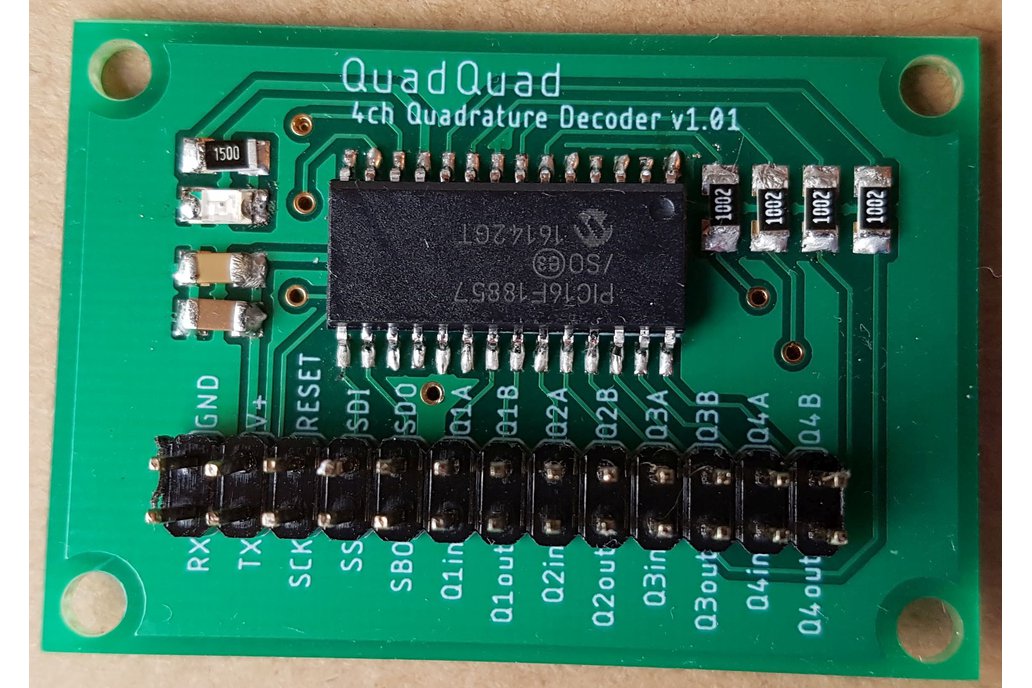 QuadQuad PCB - 4ch incremental quadrature decoder 1