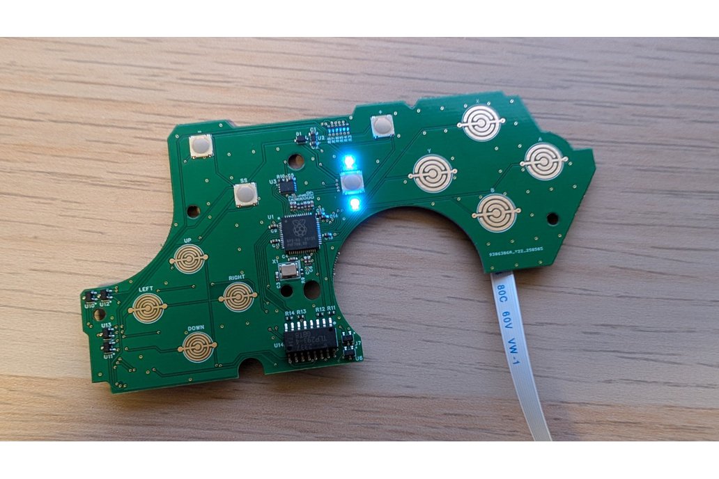 Nintendo switch pro controller rapidfire mod PCB 1