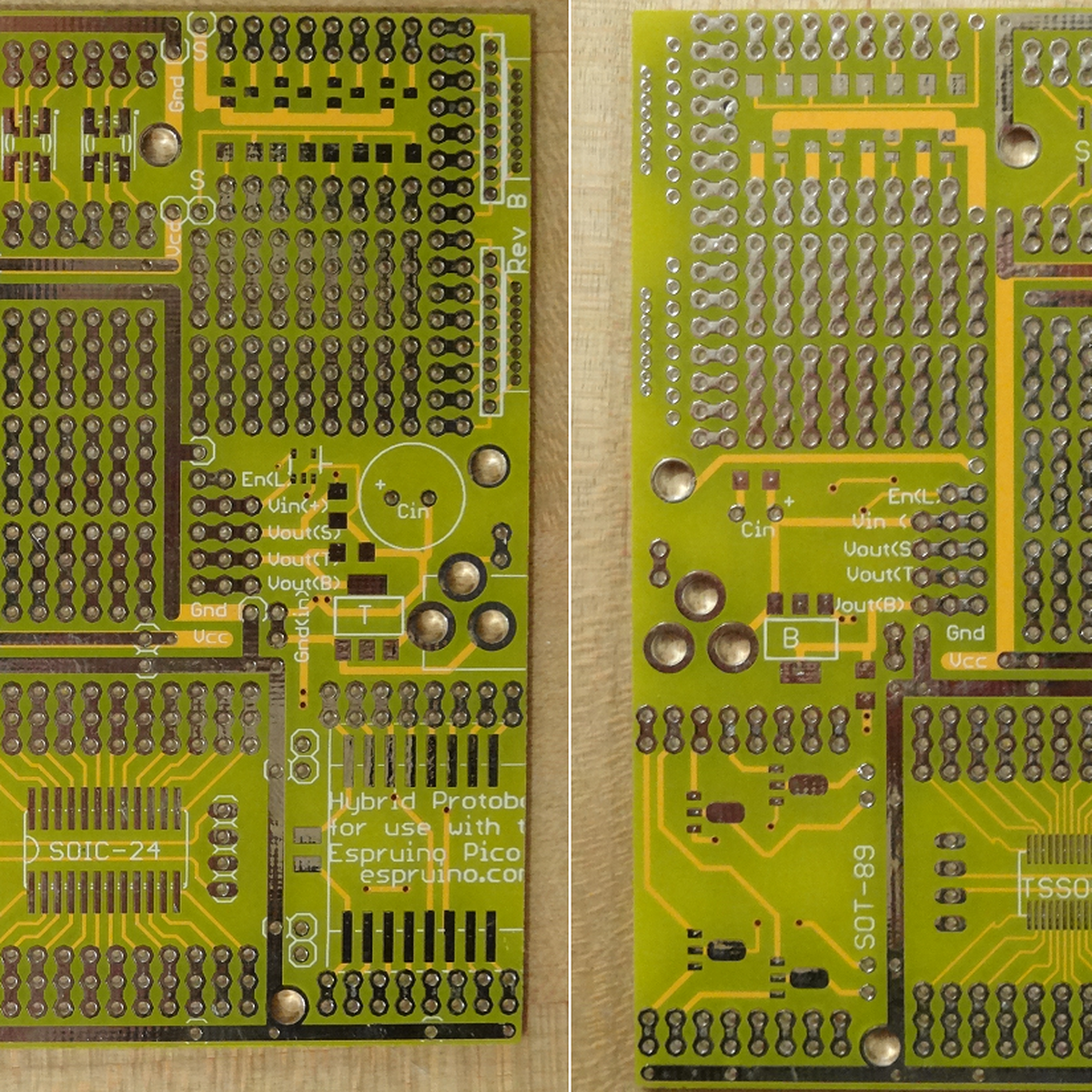 Mint-tin size prototyping board from Azduino by Spence Konde on Tindie
