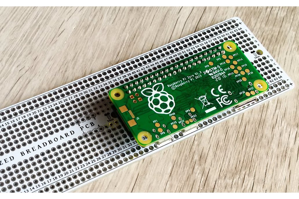 Breadboard PCB with Raspberry Pi support 1