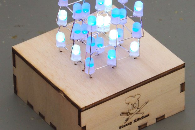 LED Cube - A colorful LED 3D cube with 27 colorful
