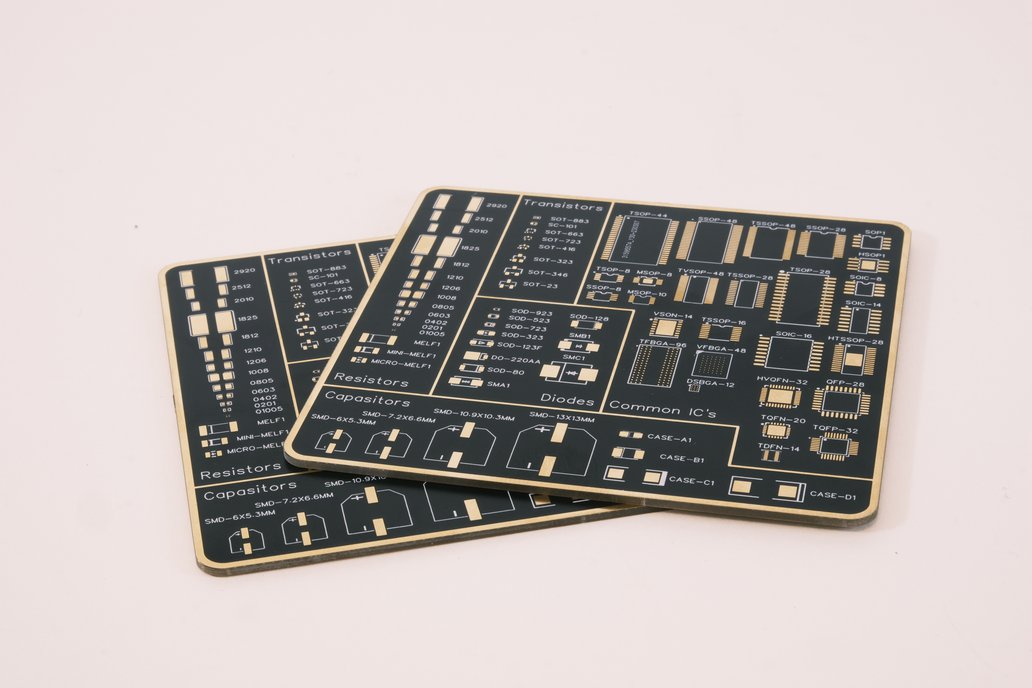 Schematic Footprint PCB Coaster Set Of Two 1