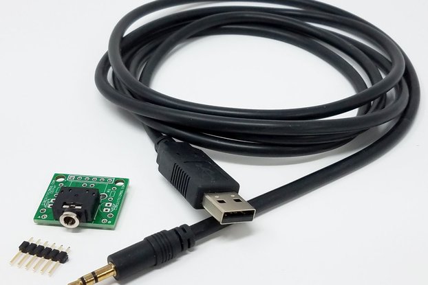 USB to Serial Cable: 3.3V signal level, 3.5mm plug