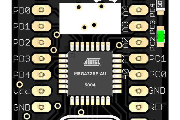  tinyUSBboard - Rev. 4 SMT kit  --rare ATmega328p special edition--
