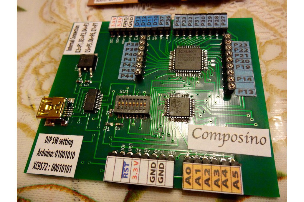 Composino - CPLD combined Arduino in single board 1
